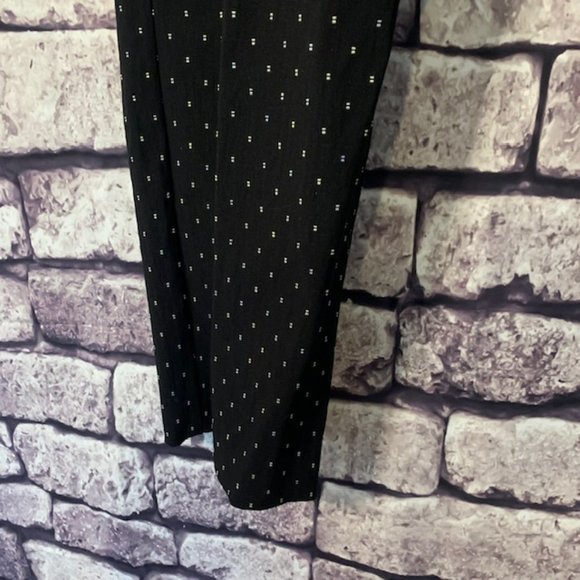 Izod Black & White Ankle Pants Size 14 - Picture 5 of 11